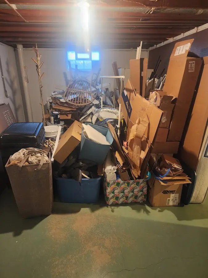 Roll-off dumpster container at job site for Roll Off Dumpster Rental in Orting